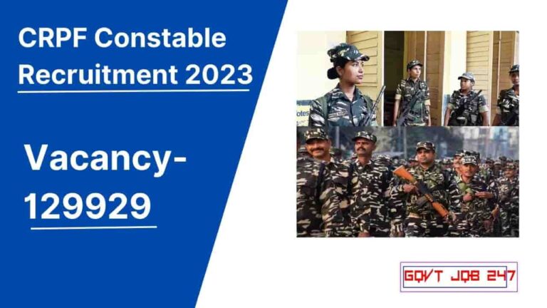 CRPF Constable Recruitment 2023