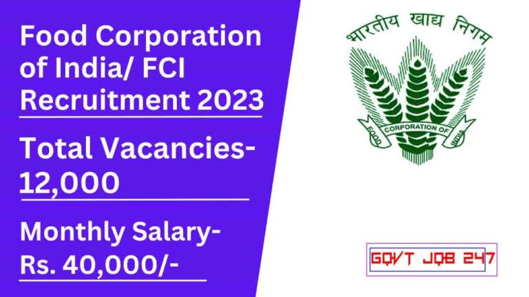 FCI Recruitment 2023