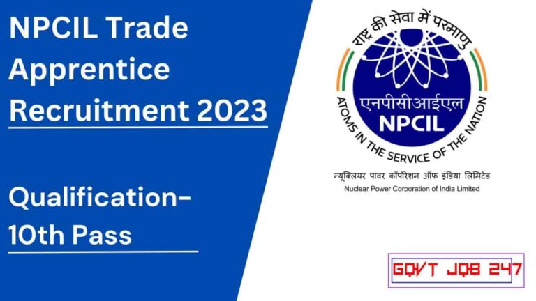 NPCIL Trade Apprentice Recruitment 2023