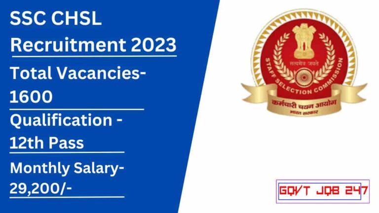 SSC CHSL Recruitment 2023