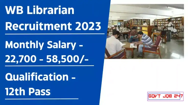 WB Librarian Recruitment 2023