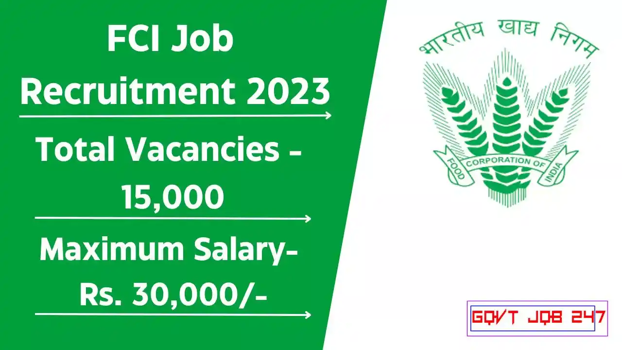 FCI Job Recruitment 2023