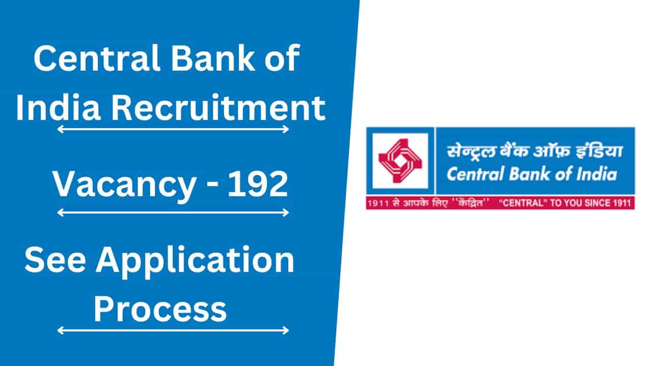 Central Bank of India Recruitment