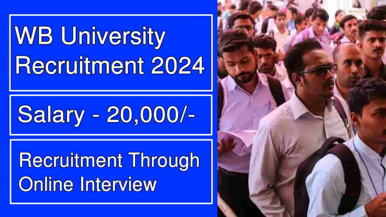 WB University Recruitment 2024