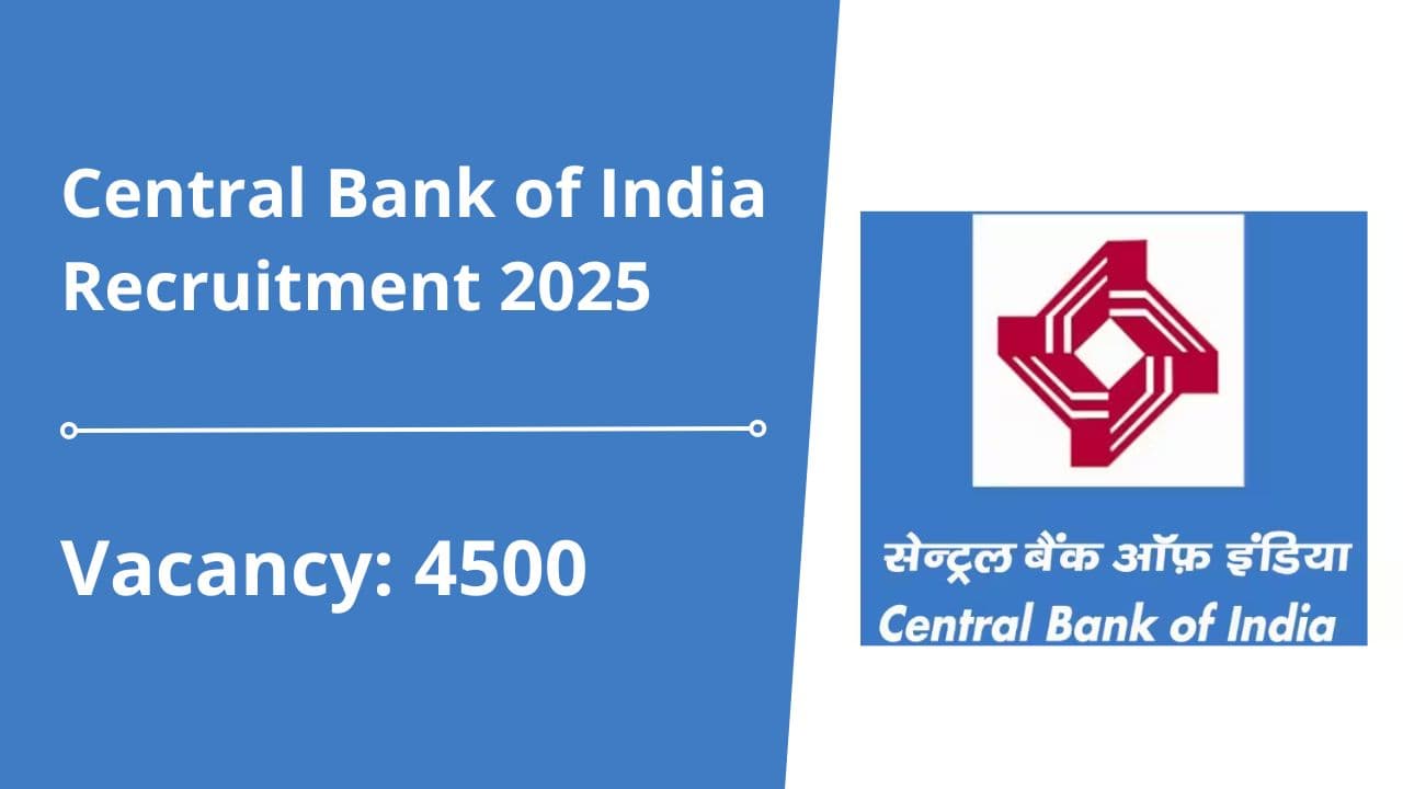 Central Bank of India Recruitment 2025